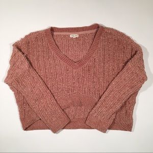UO Cropped Chenille Sweater